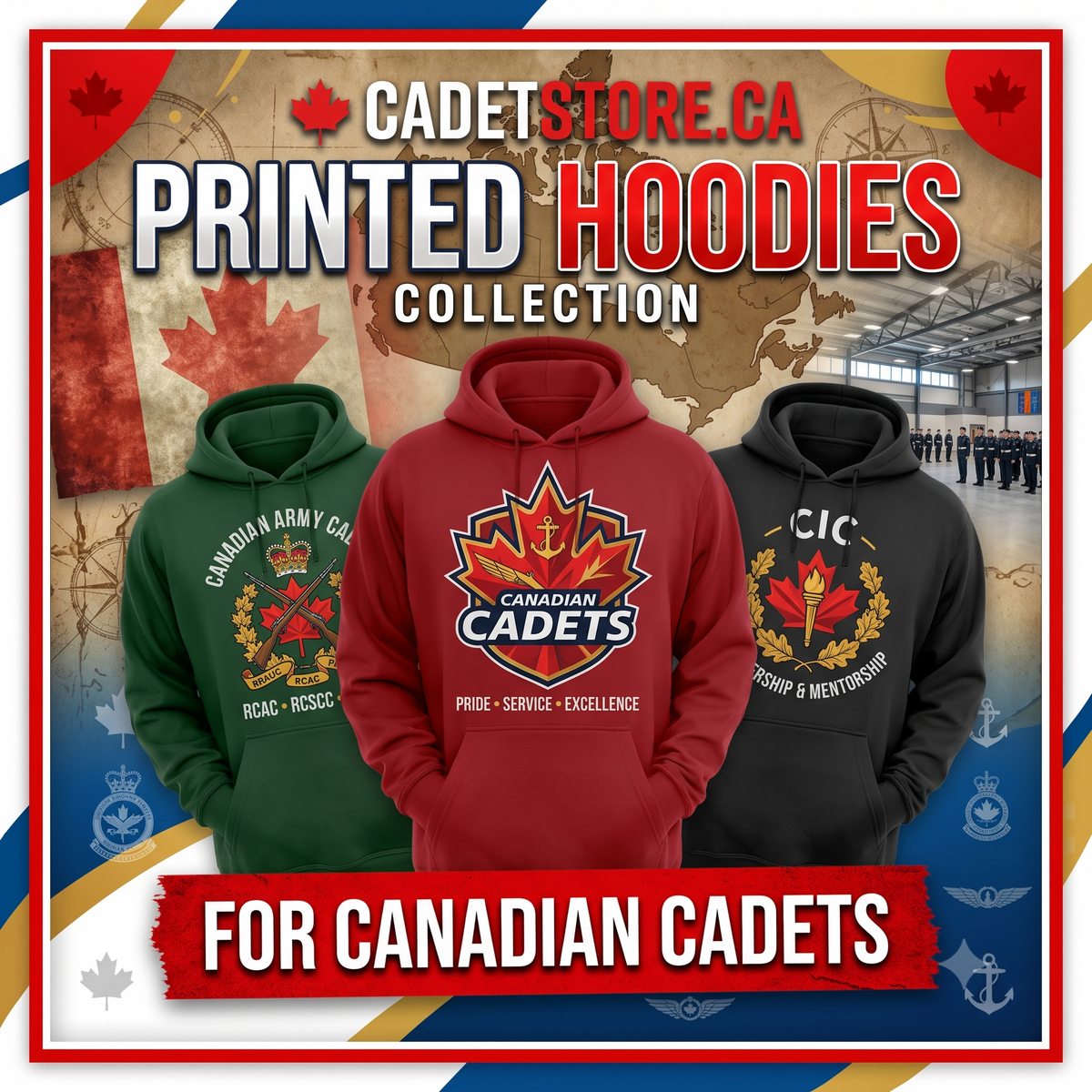 Cadet clothing.
Custom unit gear.