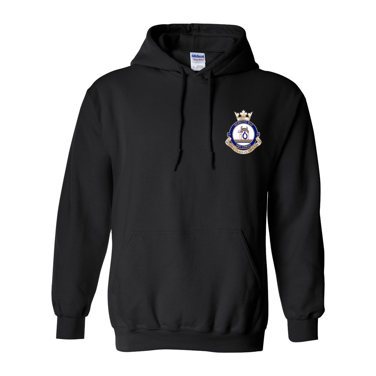 Hoodie with 15 Medicine Hat Royal Canadian Air Cadet Squadron Crest